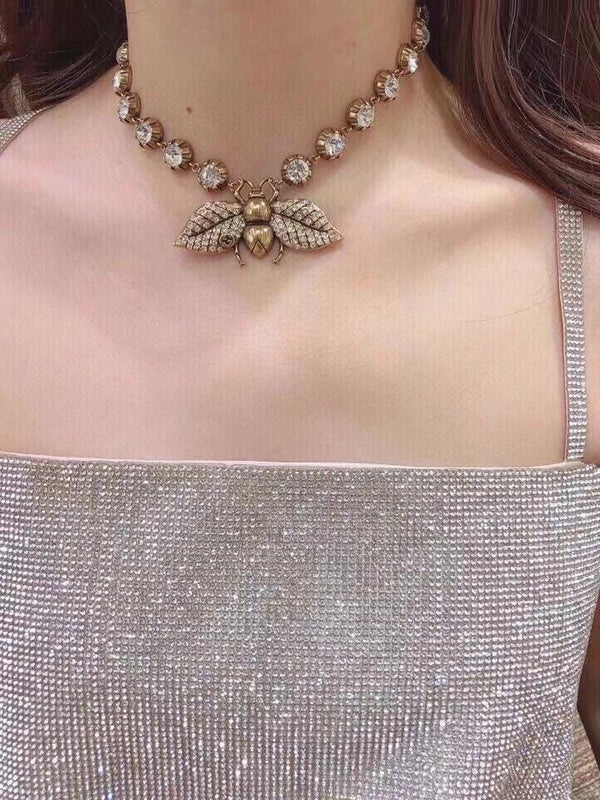 X603 Women's bee necklace bracelet set jewelry