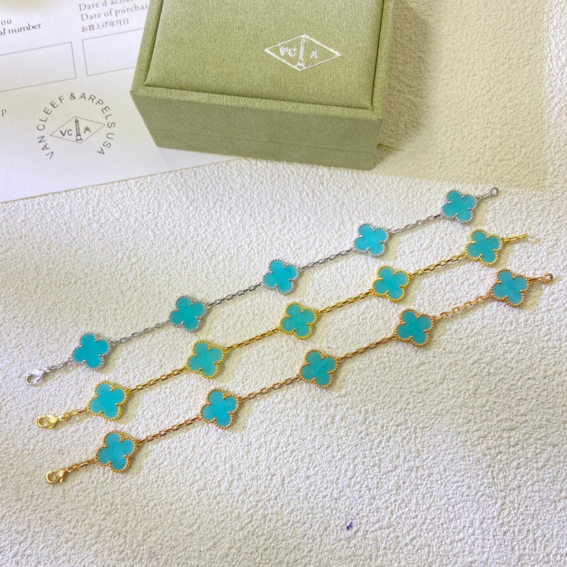 AVSB9 New blue multiflower bracelet jewelry