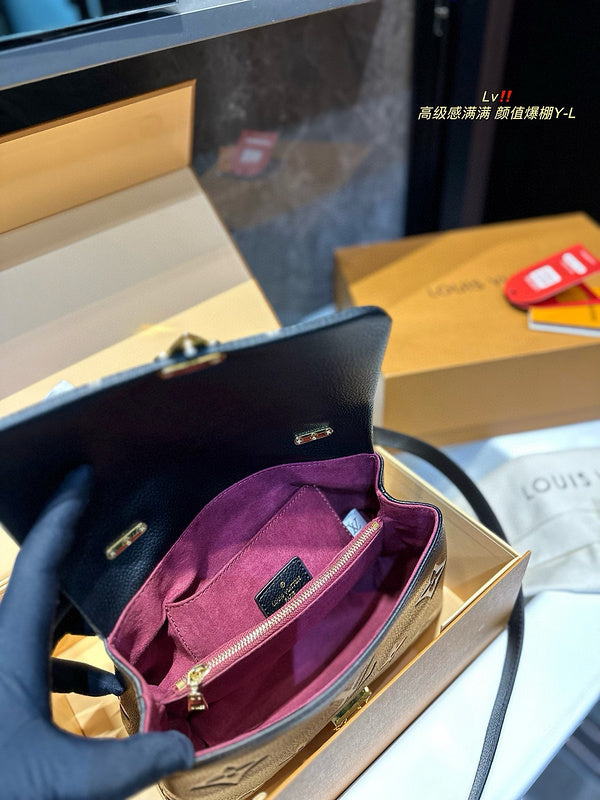 ALP14 Leather Bag 24-16-9CM Handbag With box