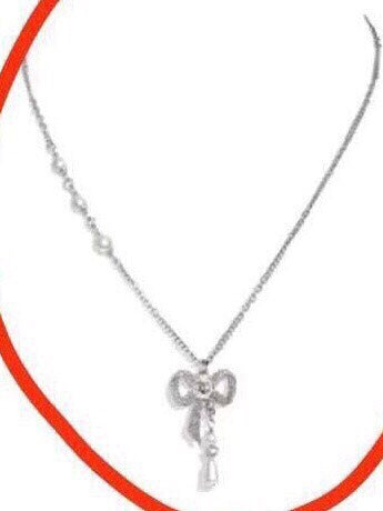 CHN80 Women's bow necklace, elegant and generous Jewelry
