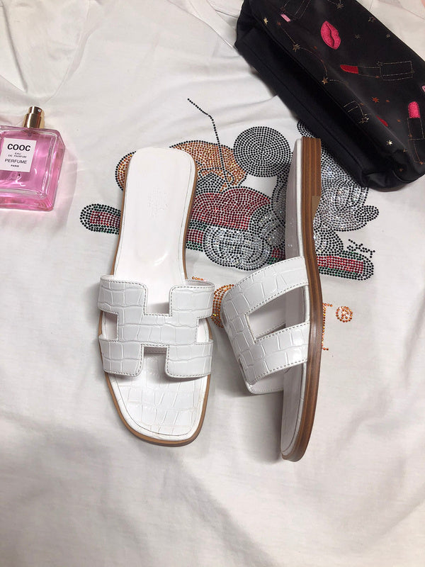 OHS02 Couples slipper Leather Shoes 35-42 with box