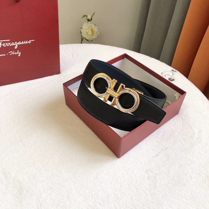 FBL19 Real leather 3.5CM 95-125CM Belt with all packing