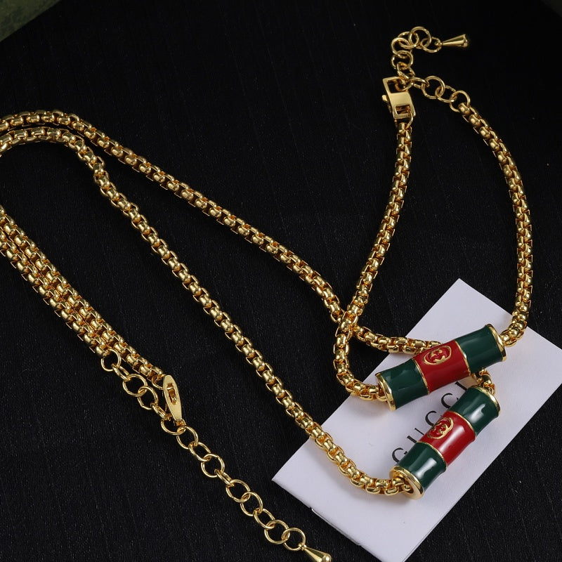 GN36 Women's new necklace bracelet set jewelry