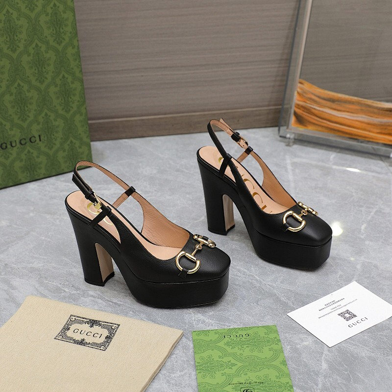 JHGS14 Slipper 12CM Heel Size 35-42 Lether Shoes with box