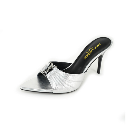 OYS10 Classic 6.5CM 9CM High heels 35-43 for women Leather shoes Box