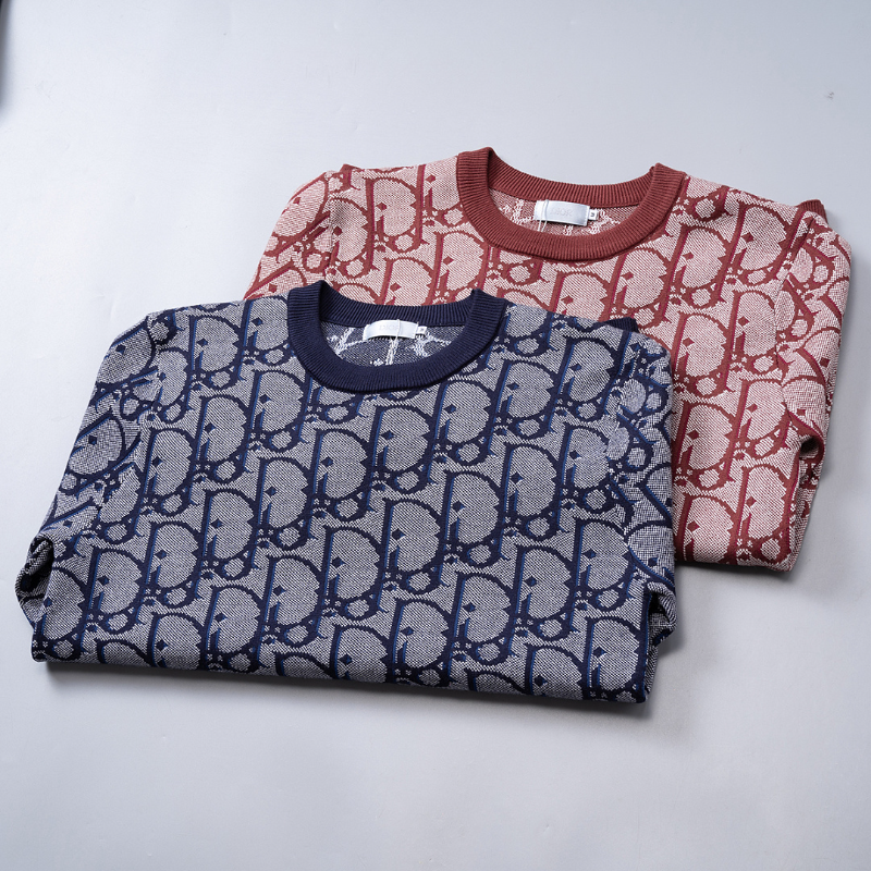 DIC201  New men's autumn and winter round neck sweater pullover sweater wool sweater clothing