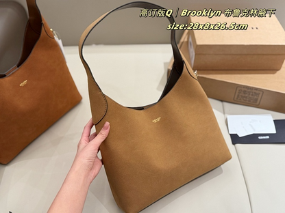 ACP60 Leather Bag 28-8-26.5CM suede Handbag With Box