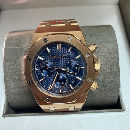 RW79  Men's  rose gold  Quartzwatch with 316L steel case 41MM
