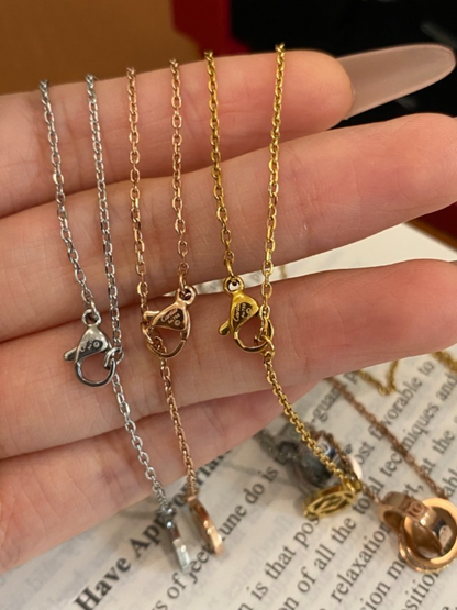 X714  Women's Titanium Steel Necklace Jewelry