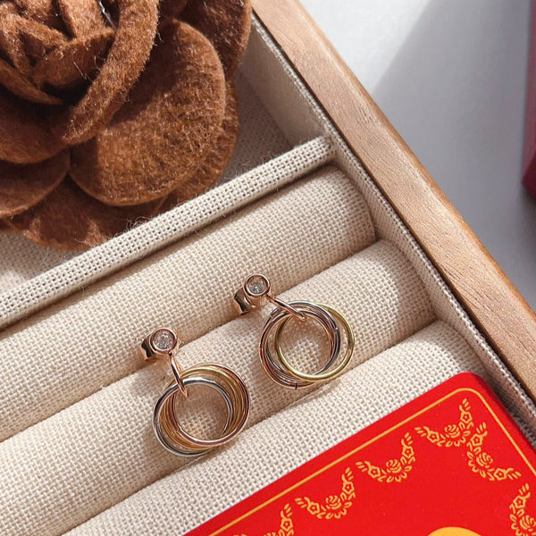 A1067   Women's titanium steel earrings jewelry
