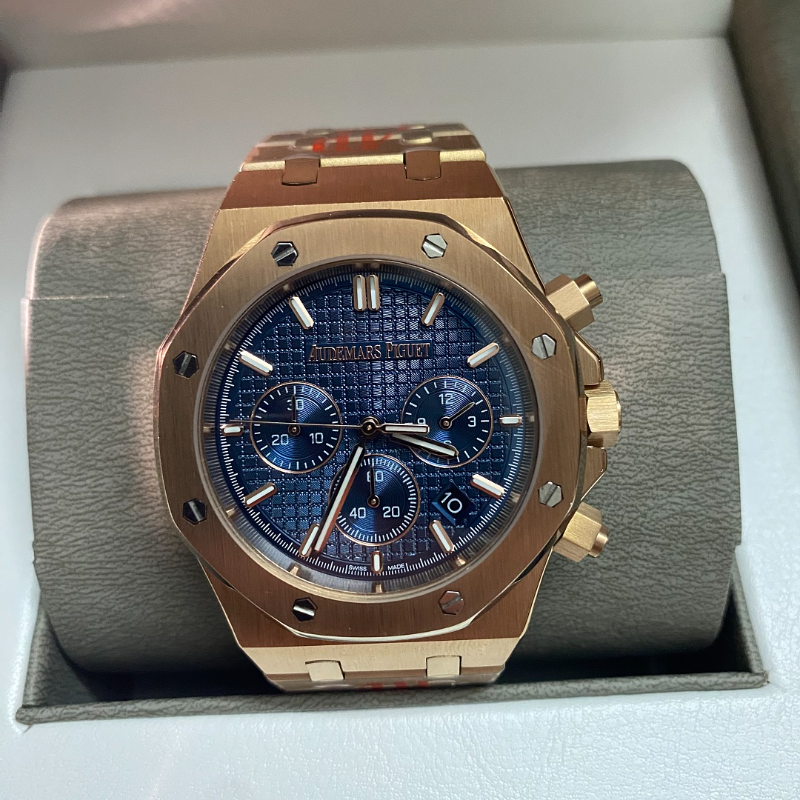 RW79  Men's  rose gold  Quartzwatch with 316L steel case 41MM