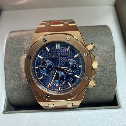 RW79  Men's  rose gold  Quartzwatch with 316L steel case 41MM