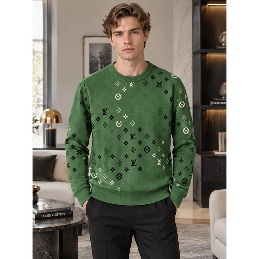 LVC402  New men's autumn and winter round neck sweater pullover sweater wool sweater clothing