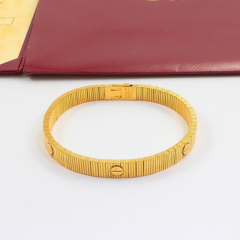 CAB58 316L steel and gold plated jewelry Fashion couple bracelet  for men and women