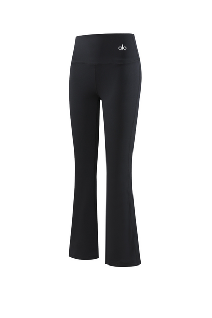 zalo120  Women's yoga pants, women's high waisted seamless tight fitting sports micro flared pants clothing