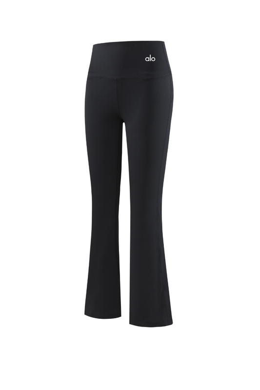 zalo120  Women's yoga pants, women's high waisted seamless tight fitting sports micro flared pants clothing