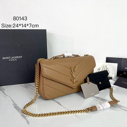 LYP43 Leather Bag 24-14-6CM Shoulder Bags