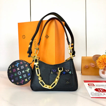 LLP022 Leather Bag 19-13.5-6.5CM Shoulder Bags