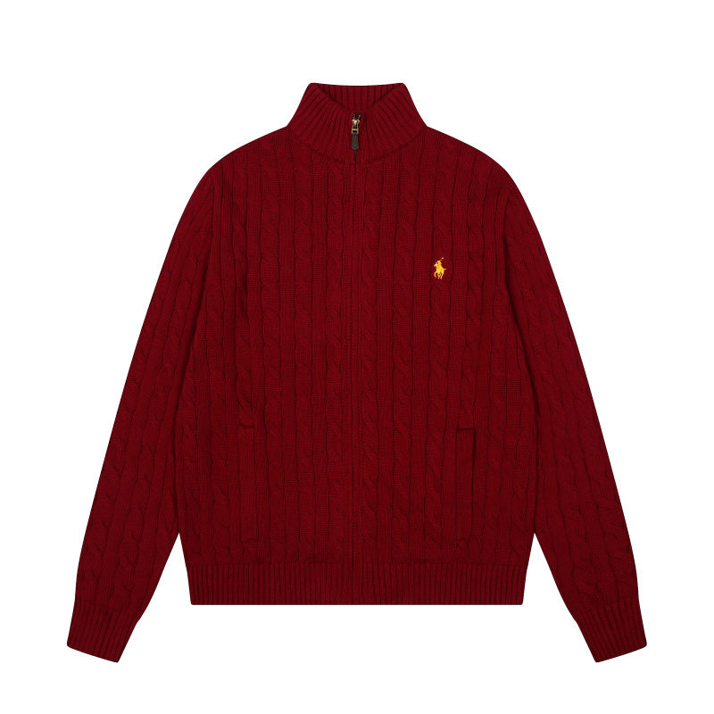 LFC16  New high quality men's and women's spring and autumn collared sweaters, sweater base clothes