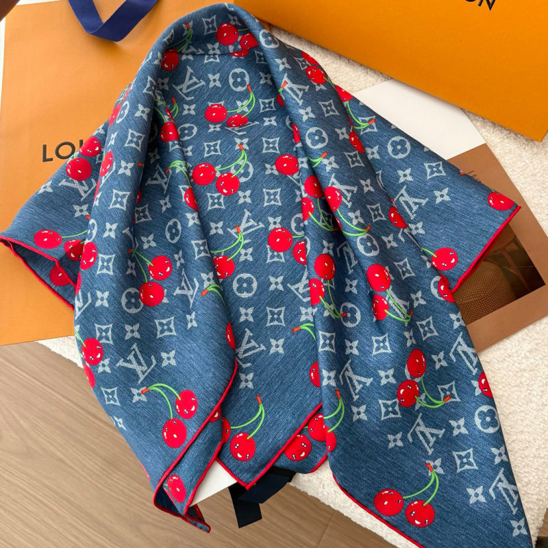 XLC12 Silk satin 90-90CM Scarf