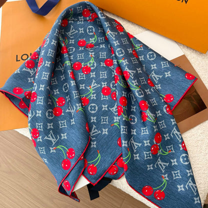 XLC12 Silk satin 90-90CM Scarf