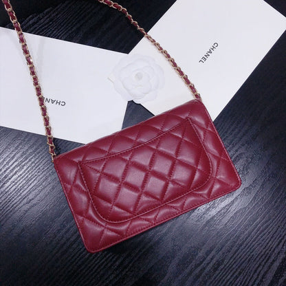 XCP018 Bag leather 19-13-4CM Bag Gold