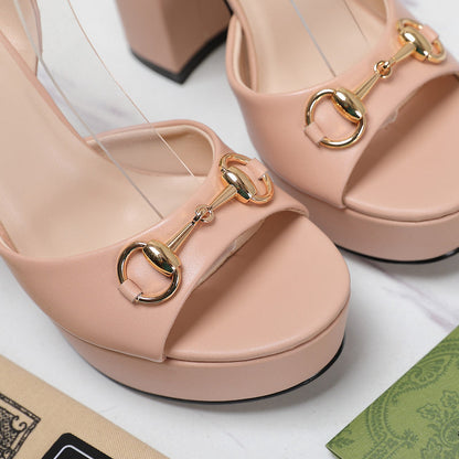 JHGS7 Slipper 11.5CM Heel Size 35-42 Shoes with box