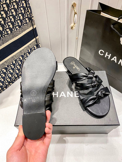 MBCS1 Leather Slippers Size 35-41 Shoes with Box
