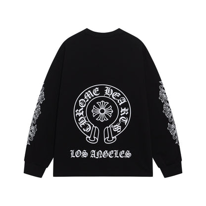 KLC23  New men's and women's pure cotton long sleeved casual clothes