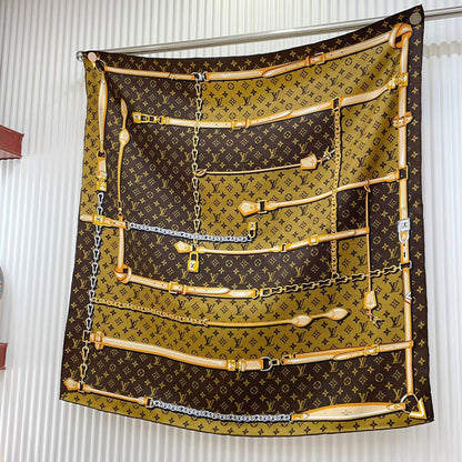 XLC18 Silk satin 90-90CM Scarf