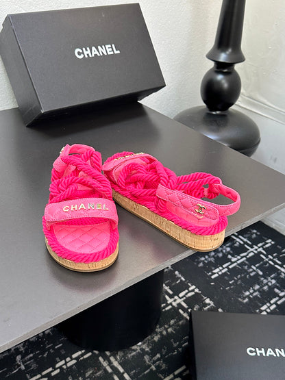 GCS2 Leather shoes Women35-41 Slipper with box