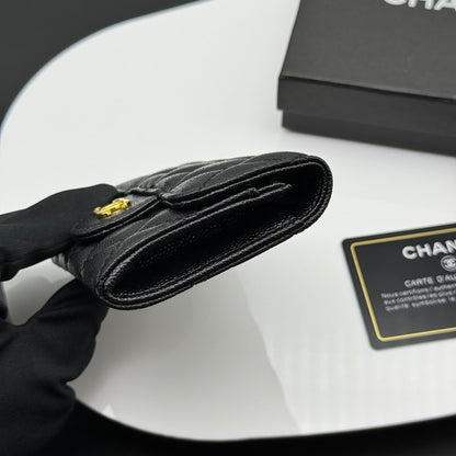 LCP34 Wallet Bag 11-7.5-2CM Leather bags with box