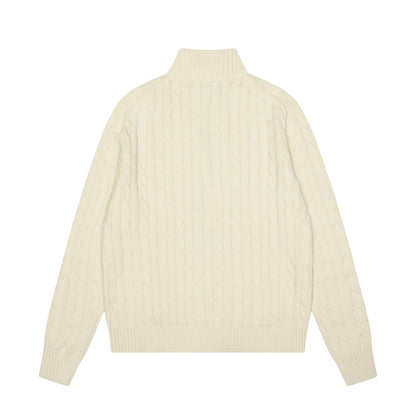 LFC16  New high quality men's and women's spring and autumn collared sweaters, sweater base clothes