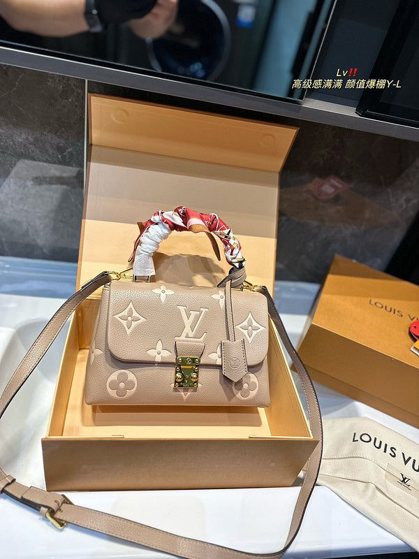 ALP14 Leather Bag 24-16-9CM Handbag With box