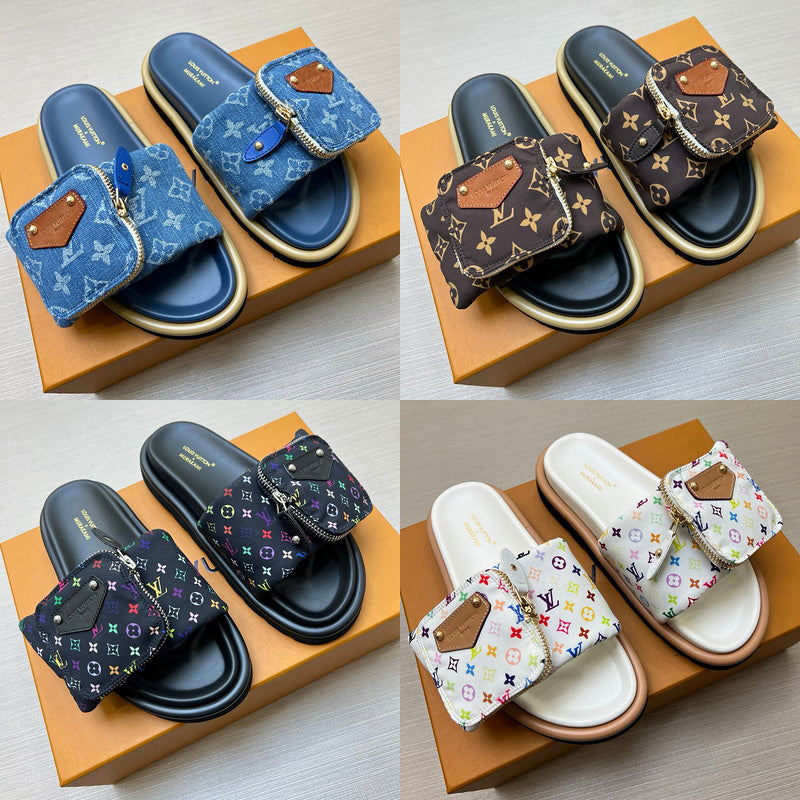 YLS5 Leather Slippers Size 36-45 Shoes with Box