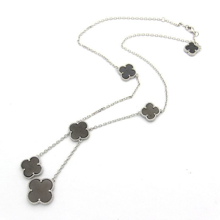 VAN24 Clover Shell Necklace gold plated necklace for women  Jewelry