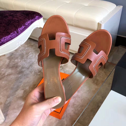 OHS01 Couples slipper Leather Shoes 35-42 with box
