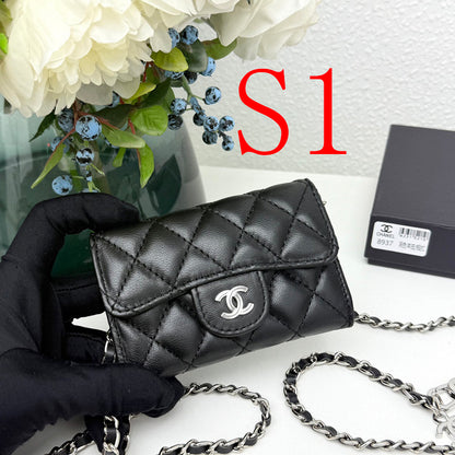 LCP04 Wallet Bag 13.1-7.5-2.1CM Leather bags with box