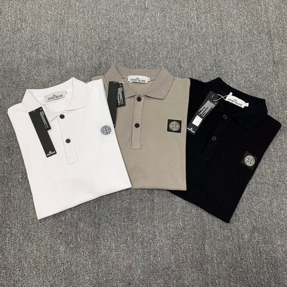 STC23 New men's polo shirt summer short sleeved top Clothing