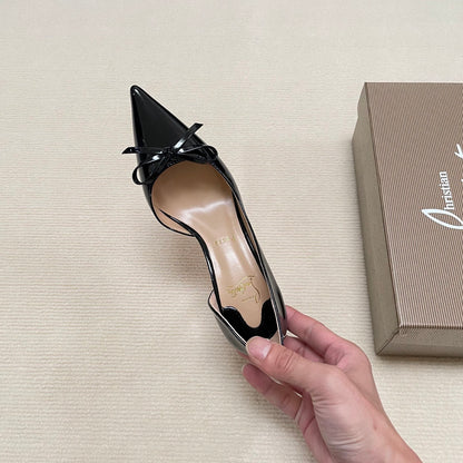 MBCL2 Women Heel 6CM 8CM 10CM Leather shoes 35-41 with box