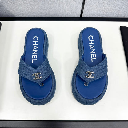 MBCS15 Leather Slippers Size 35-40 Shoes with Box