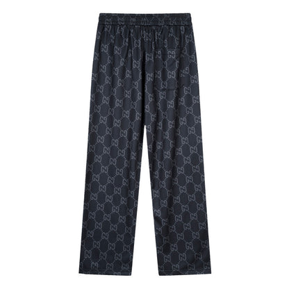GUC098 New men's and women's spring and autumn thin pants, elastic waistband casual pants clothing