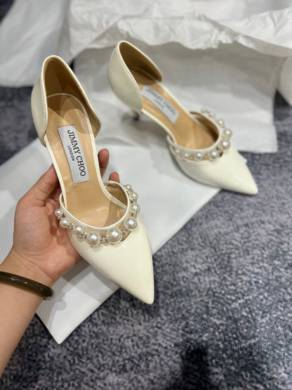 MBJS1 Leather 7CM Slippers Size 35-42 Shoes with Box