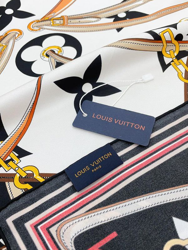 XLC03 Silk satin 90-90CM Scarf