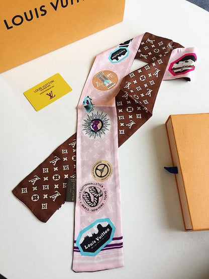 LSC40 Silk satin 8-120CM scarf