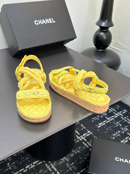 GCS2 Leather shoes Women35-41 Slipper with box