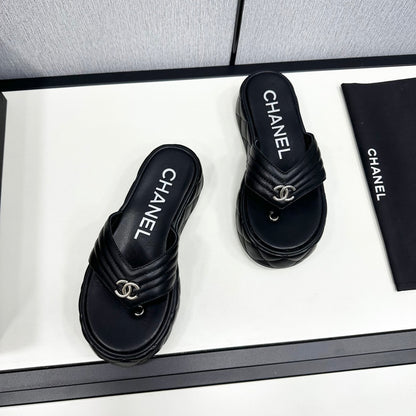 MBCS7 Leather Slippers Size 35-40 Shoes with Box