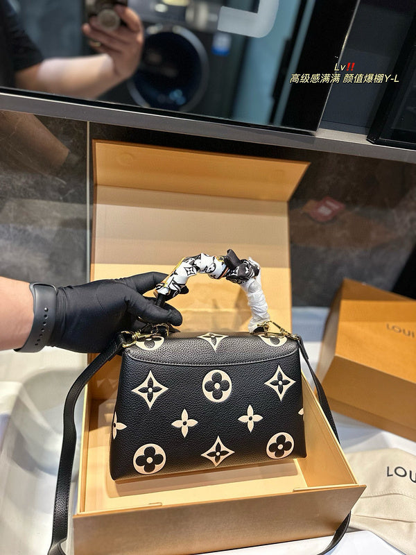 ALP14 Leather Bag 24-16-9CM Handbag With box