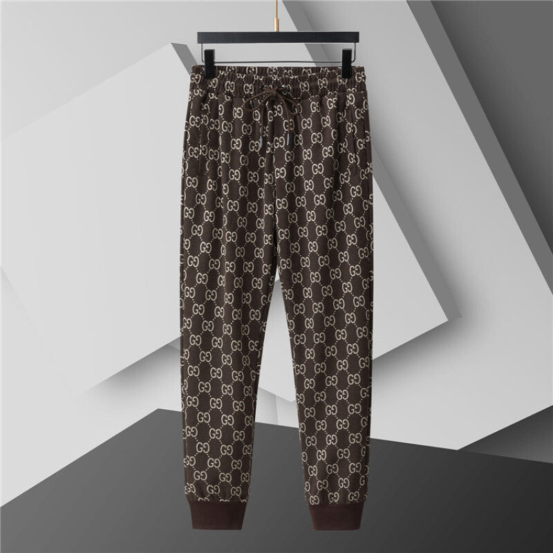 GUC0101 New men's spring and autumn thin style outerwear+long pants pure cotton casual suit clothing