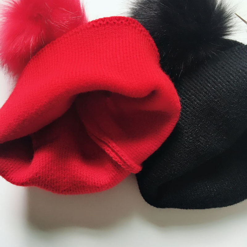 PGH8  New wool ball knitted hat